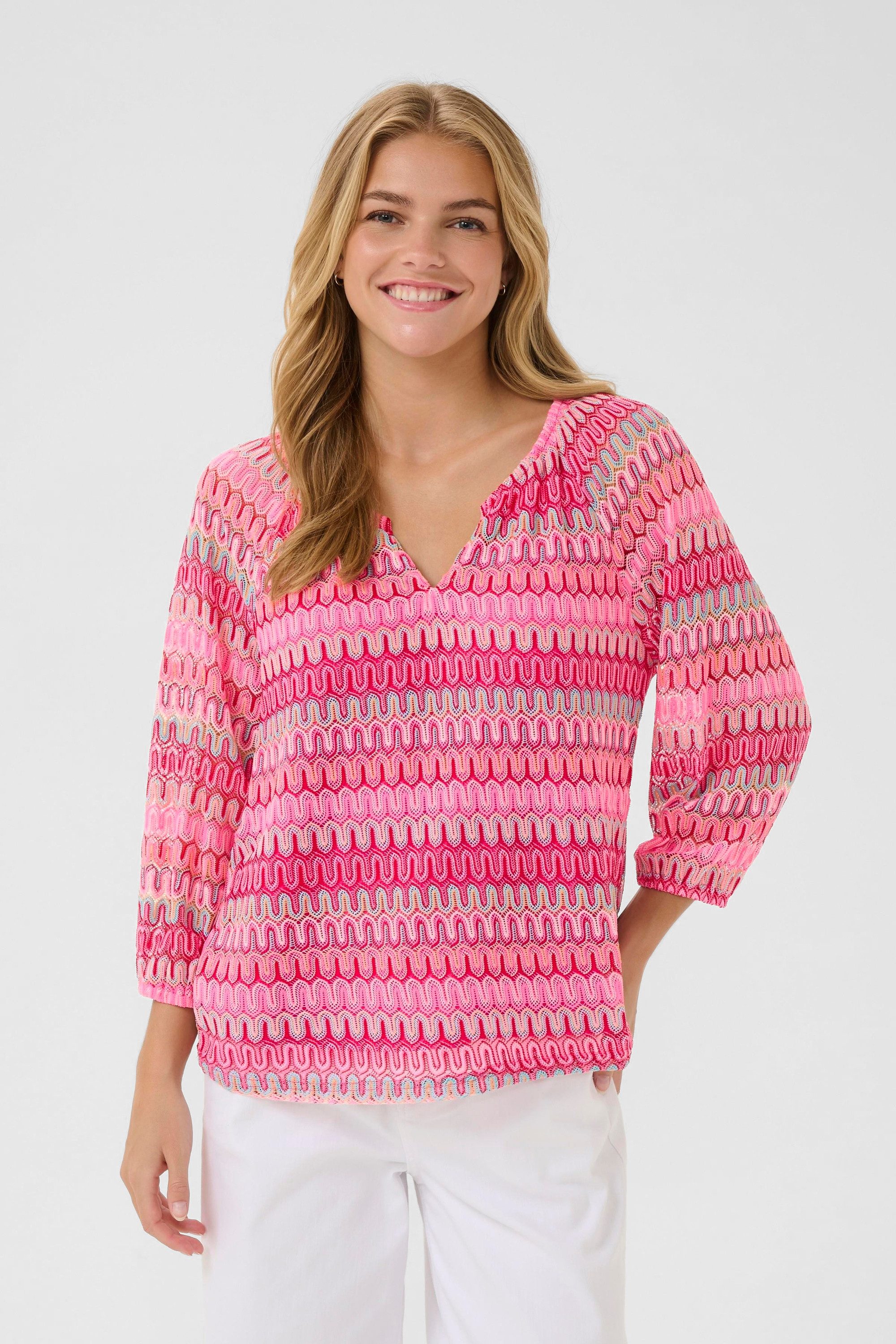 Cream Kurzarmbluse Kurzarm-Bluse CRCova