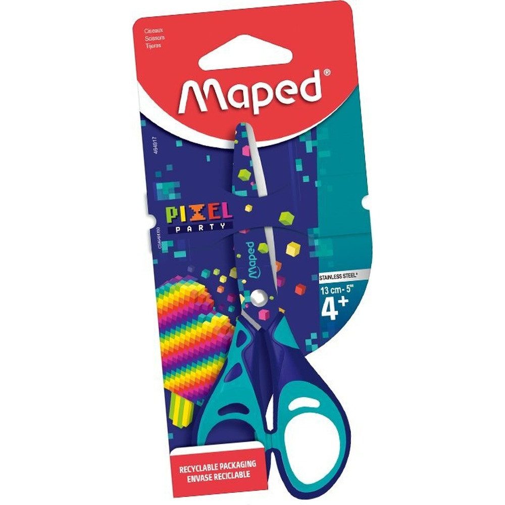 MAPED Bastelscheren Kinderschere PIXEL PARTY