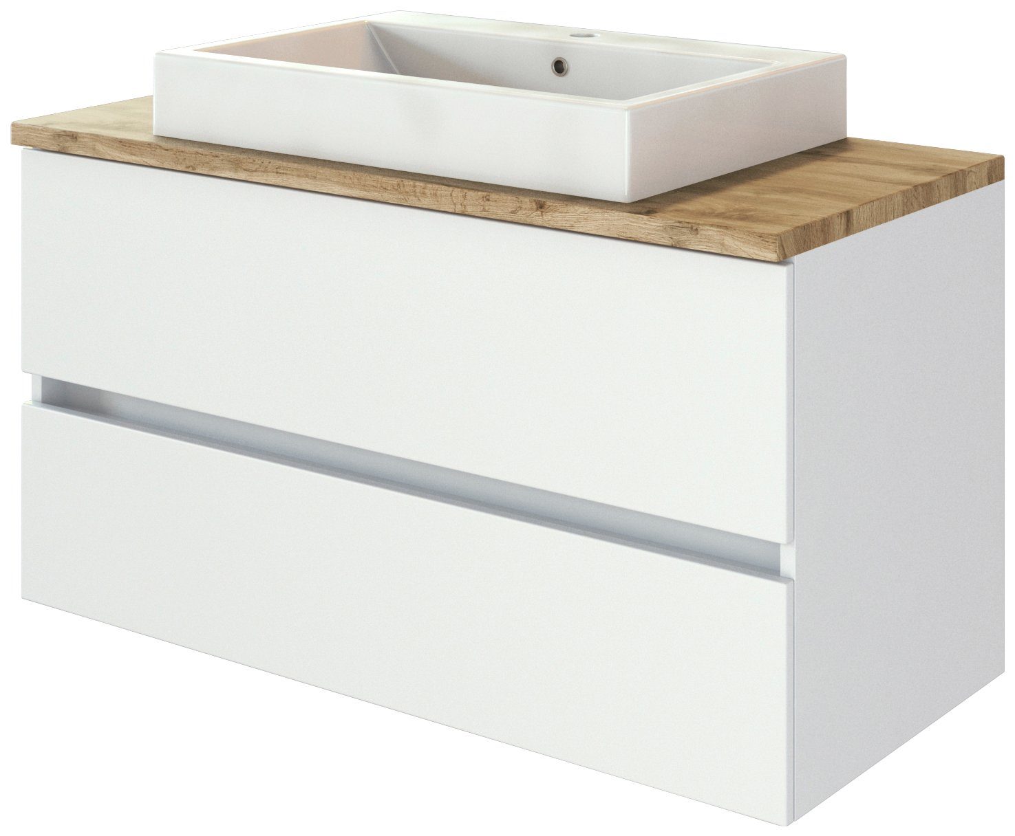 welltime Waschtisch Livorno (Set, 2-St), mit 2 Schubladen, Keramik günstig online kaufen