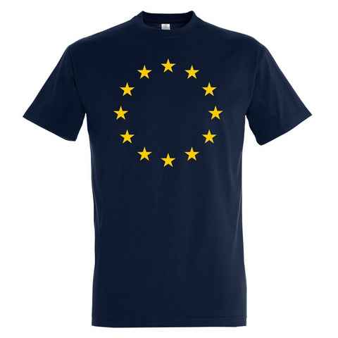 Youth Designz Print-Shirt EU Europa Flagge Herren T-Shirt mit modischem EU Sterne Aufdruck