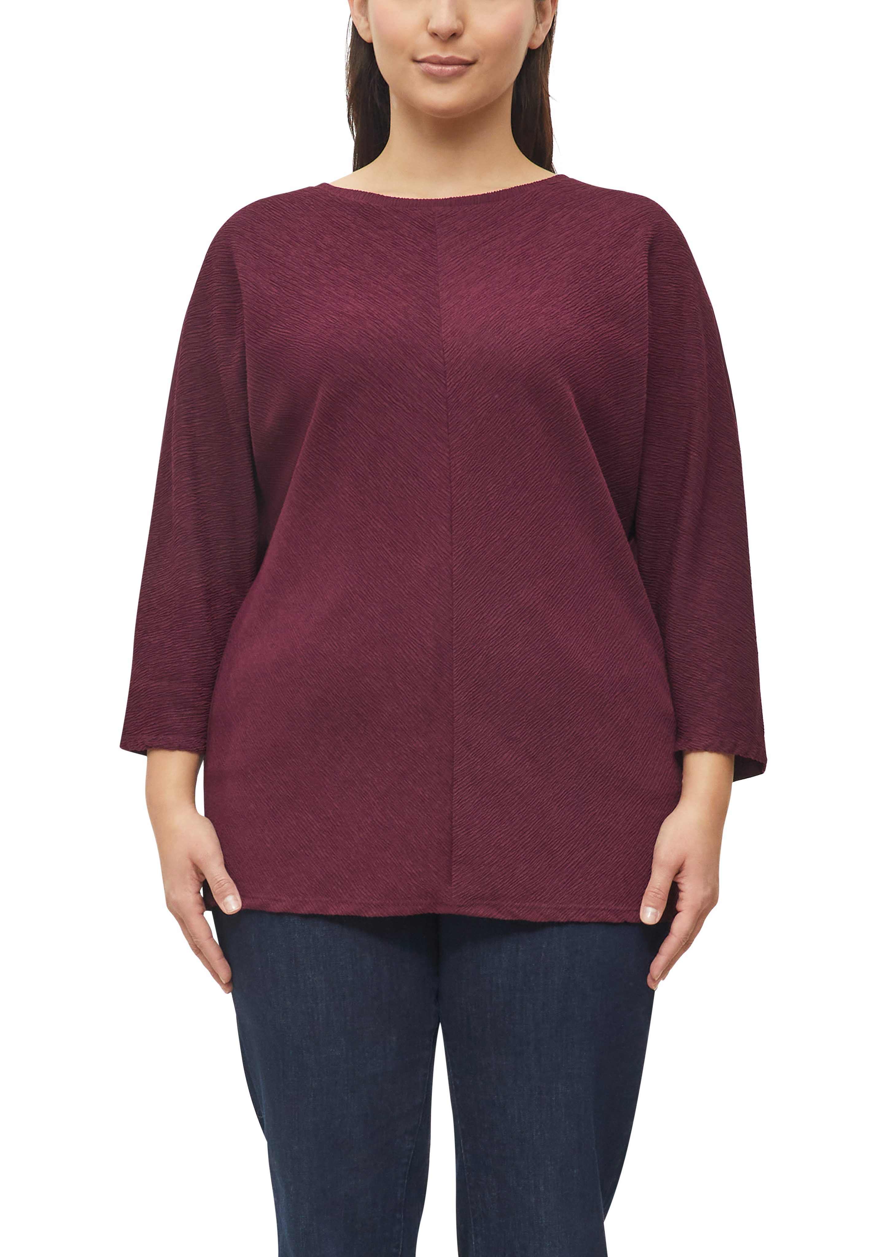 s.Oliver CURVE 3/4-Arm-Shirt mit Rundhals / Große Größen
