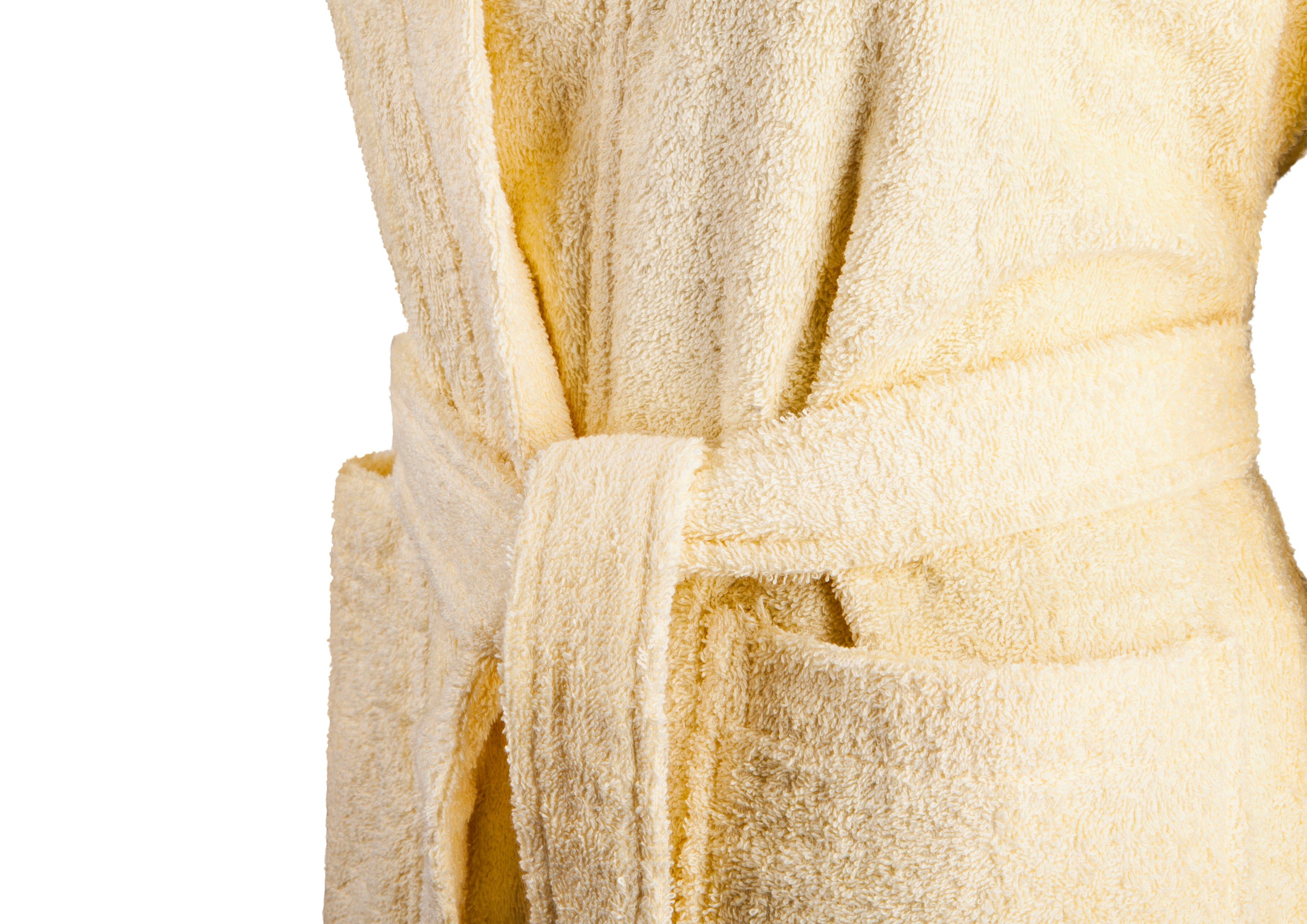 Clinotest Kinderbademantel aus Frottee – Weicher Bademantel mit Kapuze aus 100% Baumwolle, Kapuze, Bindegürtel, saugfähig und flauschig, ideal für Jungen und Mädchen