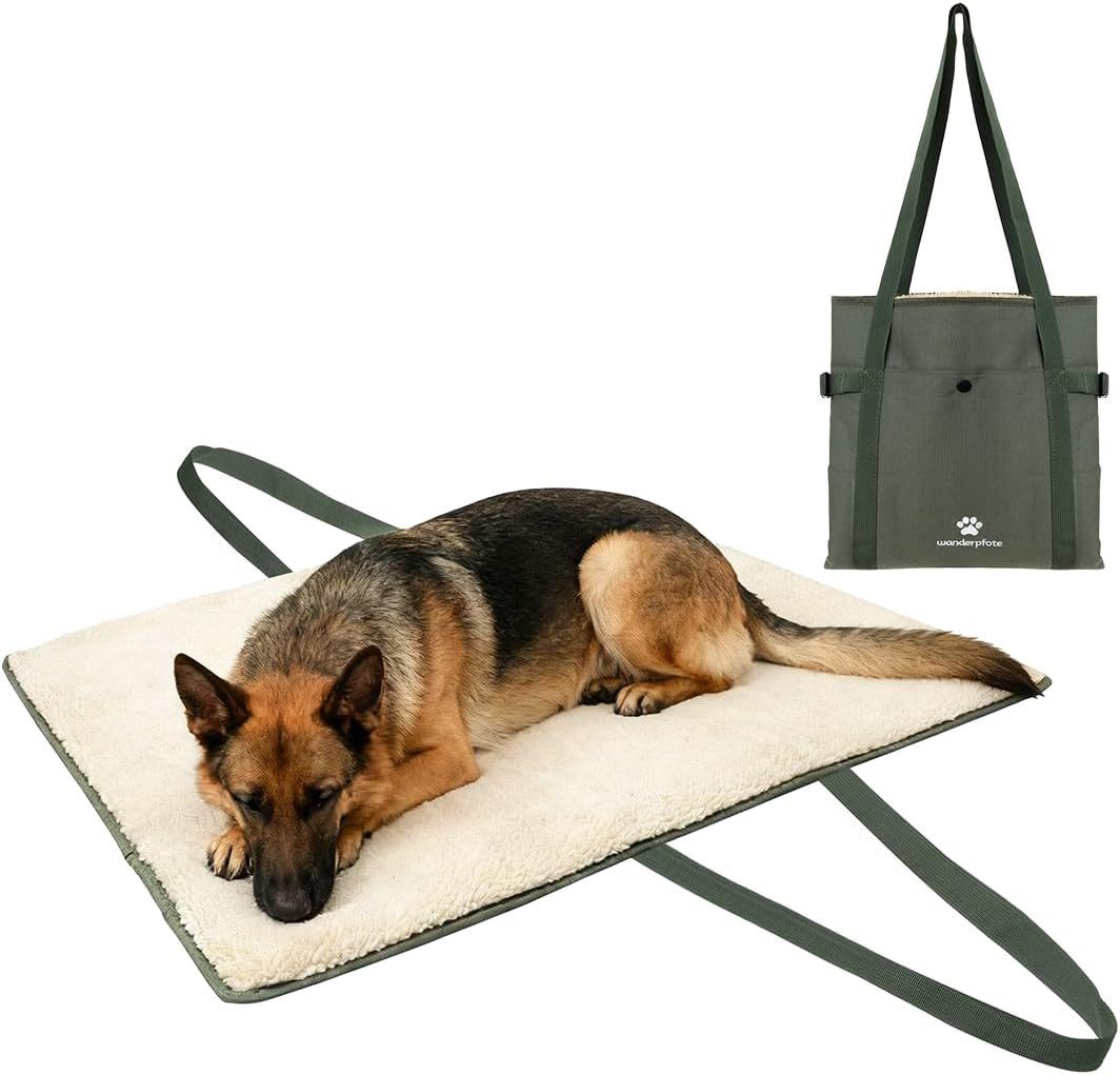 Wanderpfote Tierdecke Für den Hunde zum Umhängen – Wasserabweisend Reisedecke- hohe Qualität