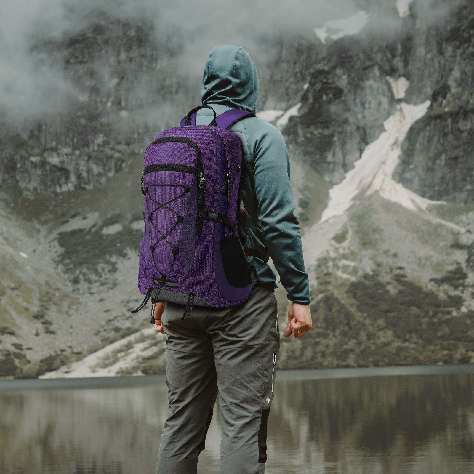 TAN.TOMI Wanderrucksack 45L Wanderrucksack Herren Damen, Wasserdicht Trekkingrucksack (inkl. Reflexstreifen, mit Federtasche, Geldbōrse und Laptopfach), Für Wandern, Radfahren, Klettern, Bergsteigen und Reisen Sport