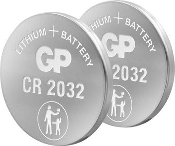 GP Batteries CR2032 GP Lithium 3V 2 Stück Knopfzelle, CR2032 (3 V, 2 St)