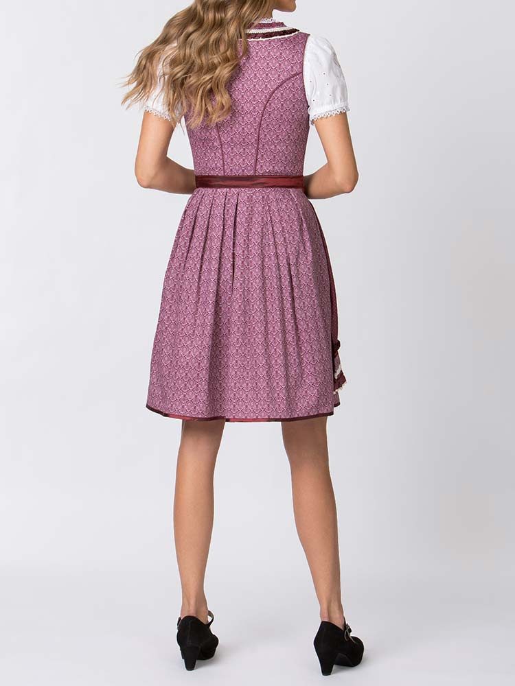 Stockerpoint Dirndl Dirndl Angelica 55er Länge bordeaux – Bild 3 von 4