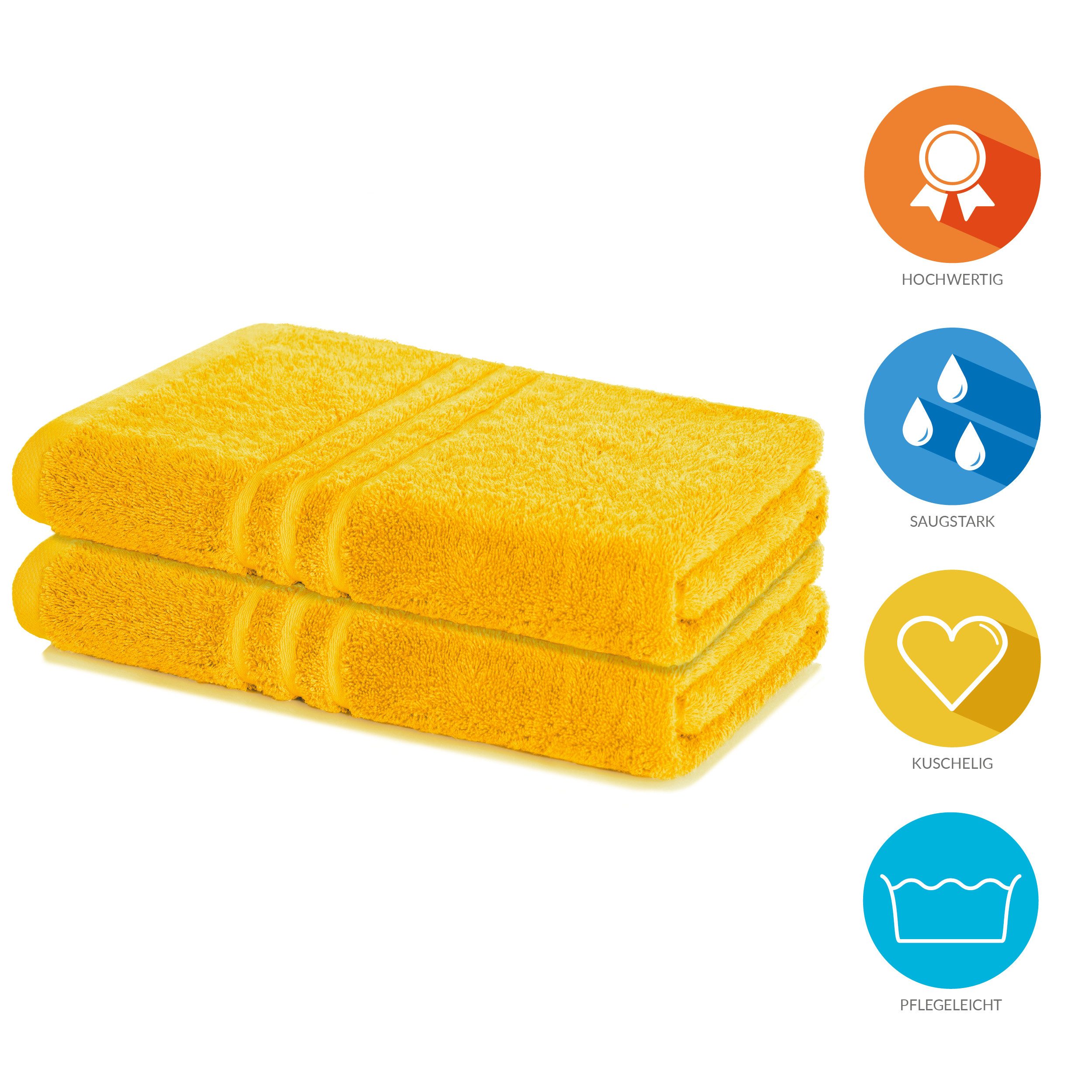 Lavea Duschtuch Elena-Frottierserie 70x140 cm, 100% Baumwolle (2er Set), 50 günstig online kaufen