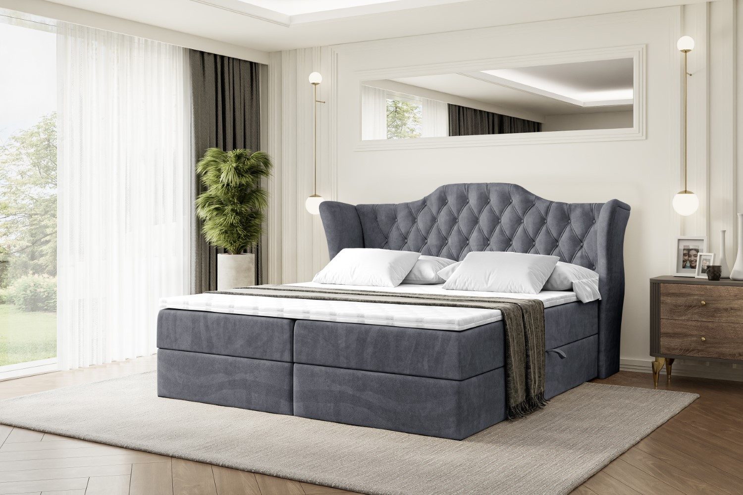 ALTDECOR Boxbett VILA (Multipocket-Matratze H4, H3 günstig online kaufen
