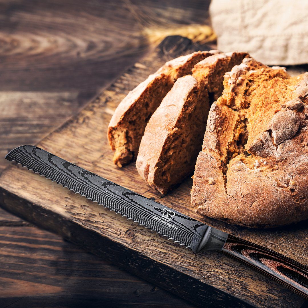 Küchenkompane Brotmesser Asiatisches Brotmesser - Messer aus gehärteter Edelstahl.