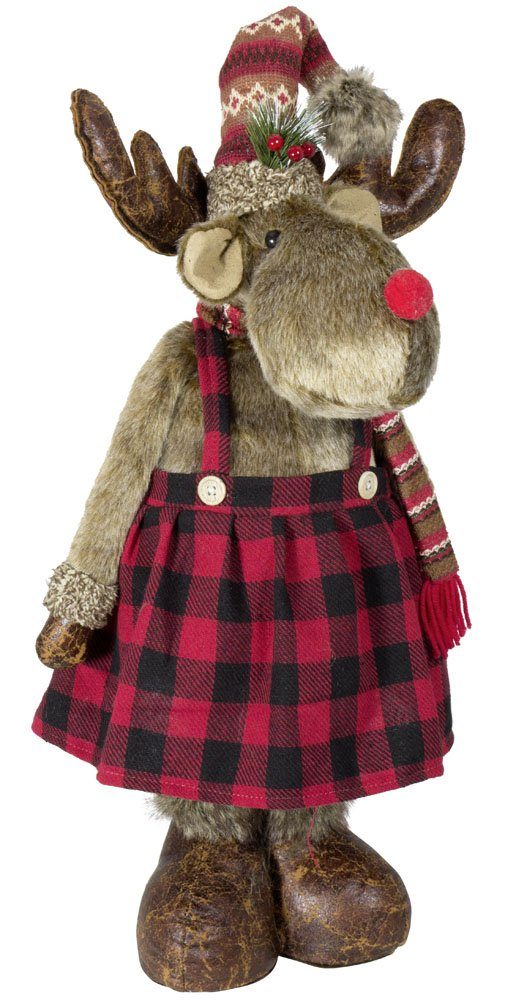 Weihnachtsfigur ausziehbarer XL Elch 50-80cm (65-95cm)