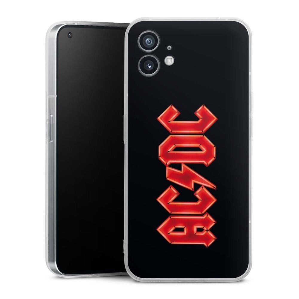 DeinDesign Handyhülle ACDC Logo Offizielles Lizenzprodukt ACDC Logo Large, Nothing Phone 1 Silikon Hülle Bumper Case Handy Schutzhülle