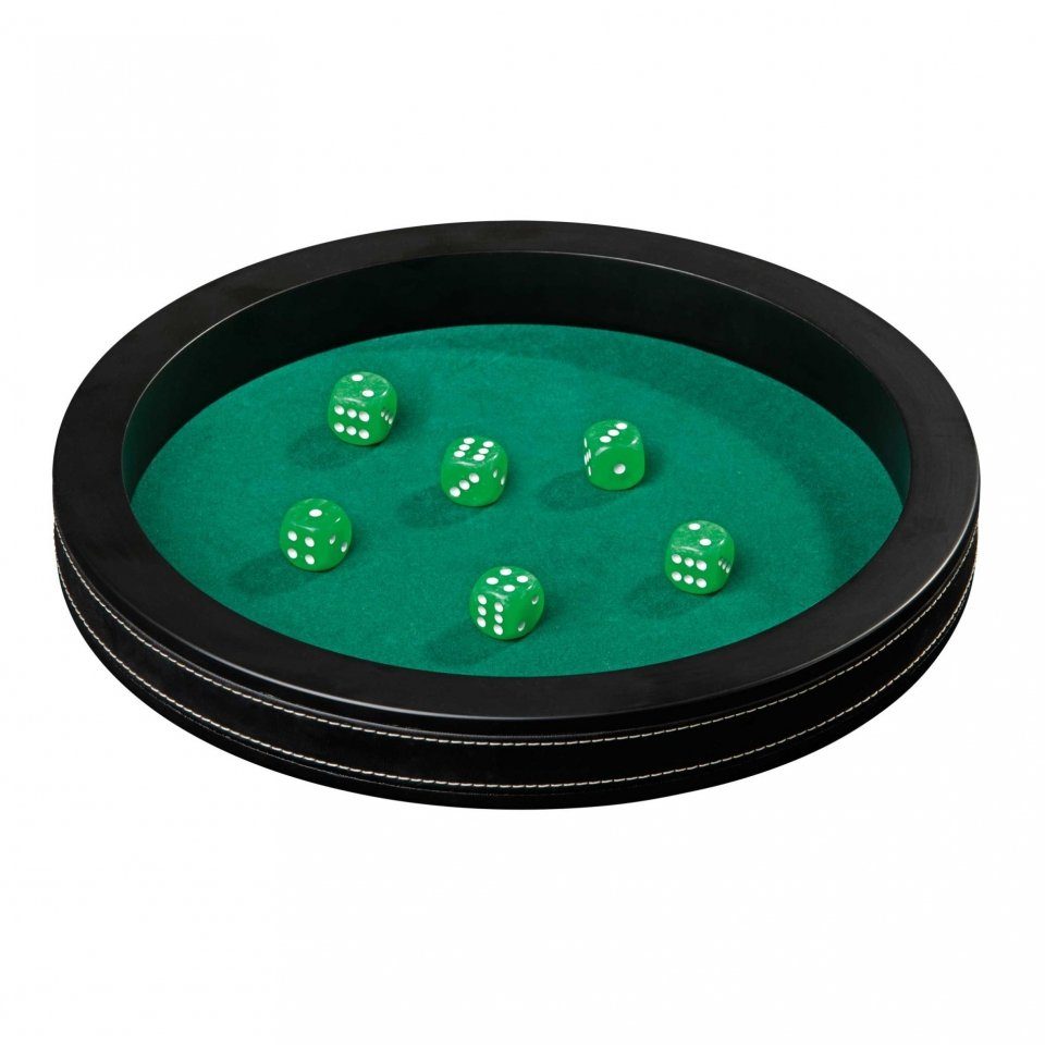 Philos Spiel, Würfelbrett - gross - Kunstleder - 35cm