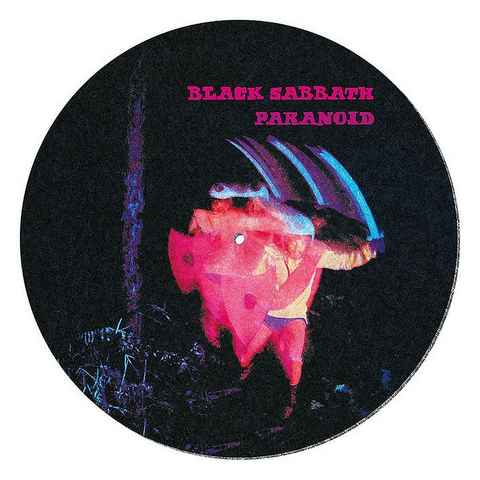 PYRAMID Plattenspieler-Schutzhülle Black Sabbath Plattenteller auflage Record Slip Mat