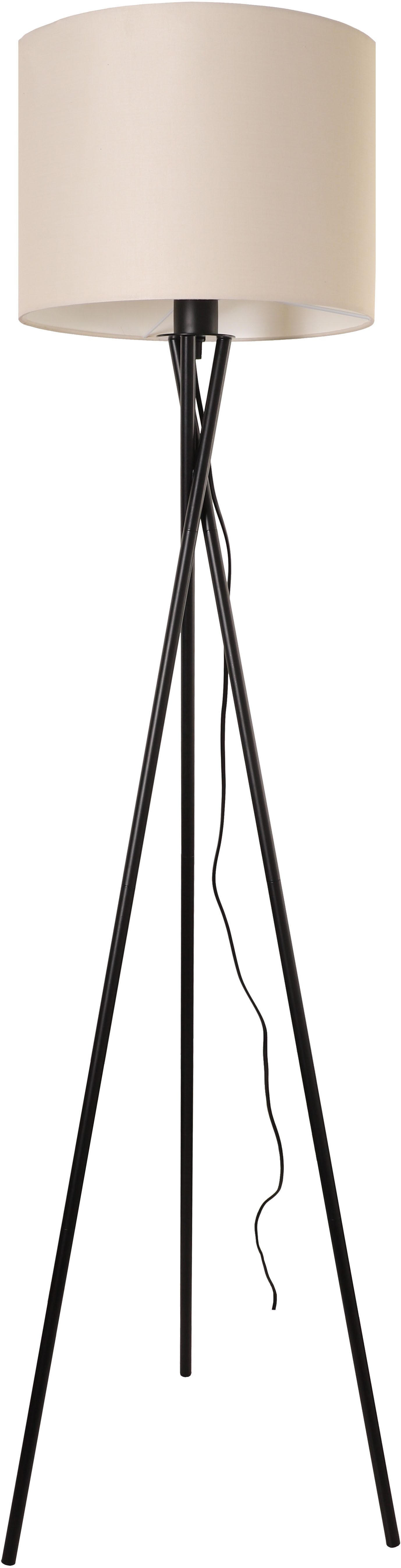 OTTO home Stehlampe Avveline - Textilschirm Stehleuchte, ohne Leuchtmittel, standfestes Stativ, H: 153 cm, Stoffschirm Ø 36 x 25 cm, Fassung E27 – Bild 4 von 5