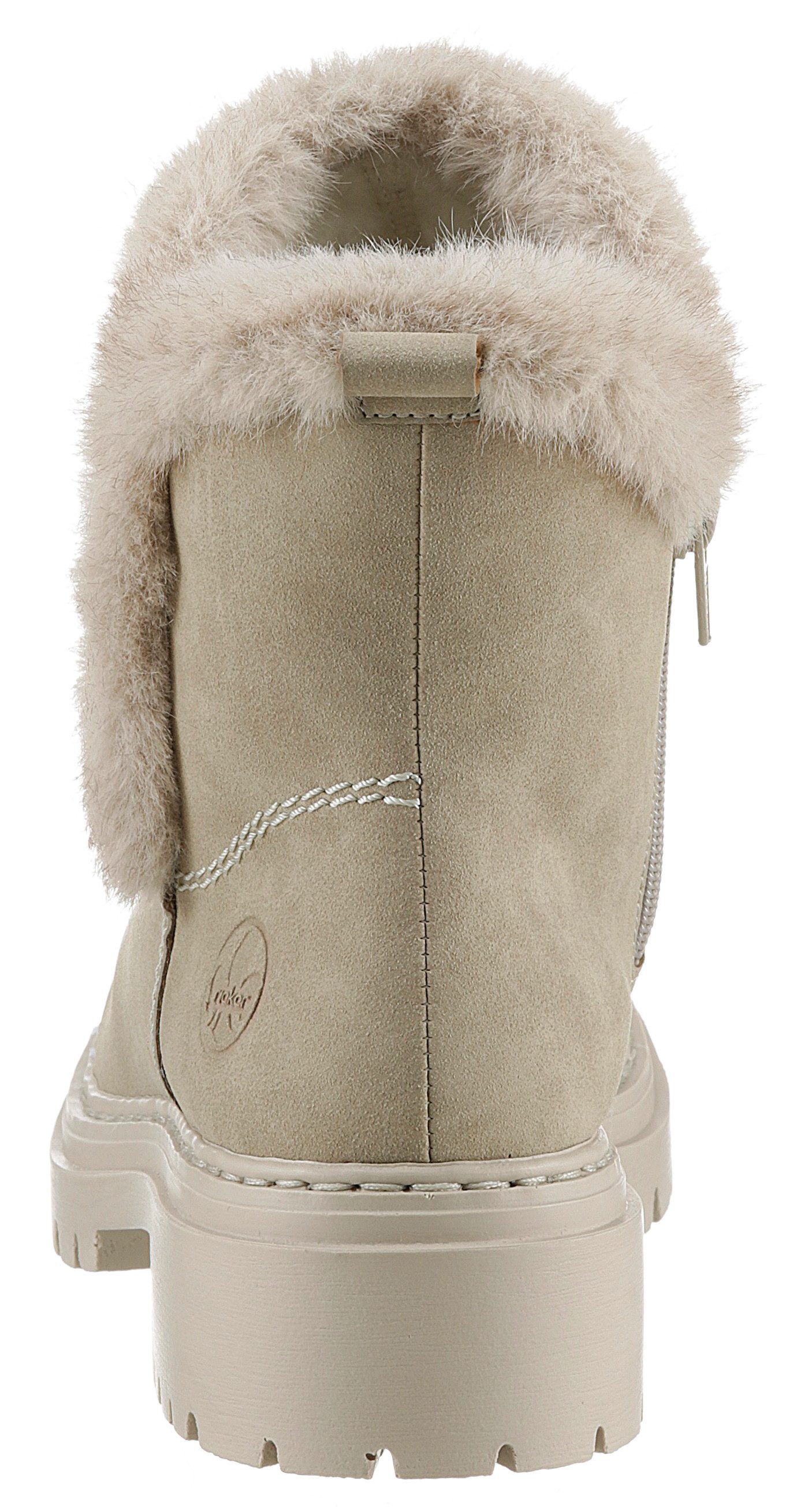 Rieker Winterstiefelette, Winterboots, Profilsohle, Blockabsatz, mit Innen- günstig online kaufen