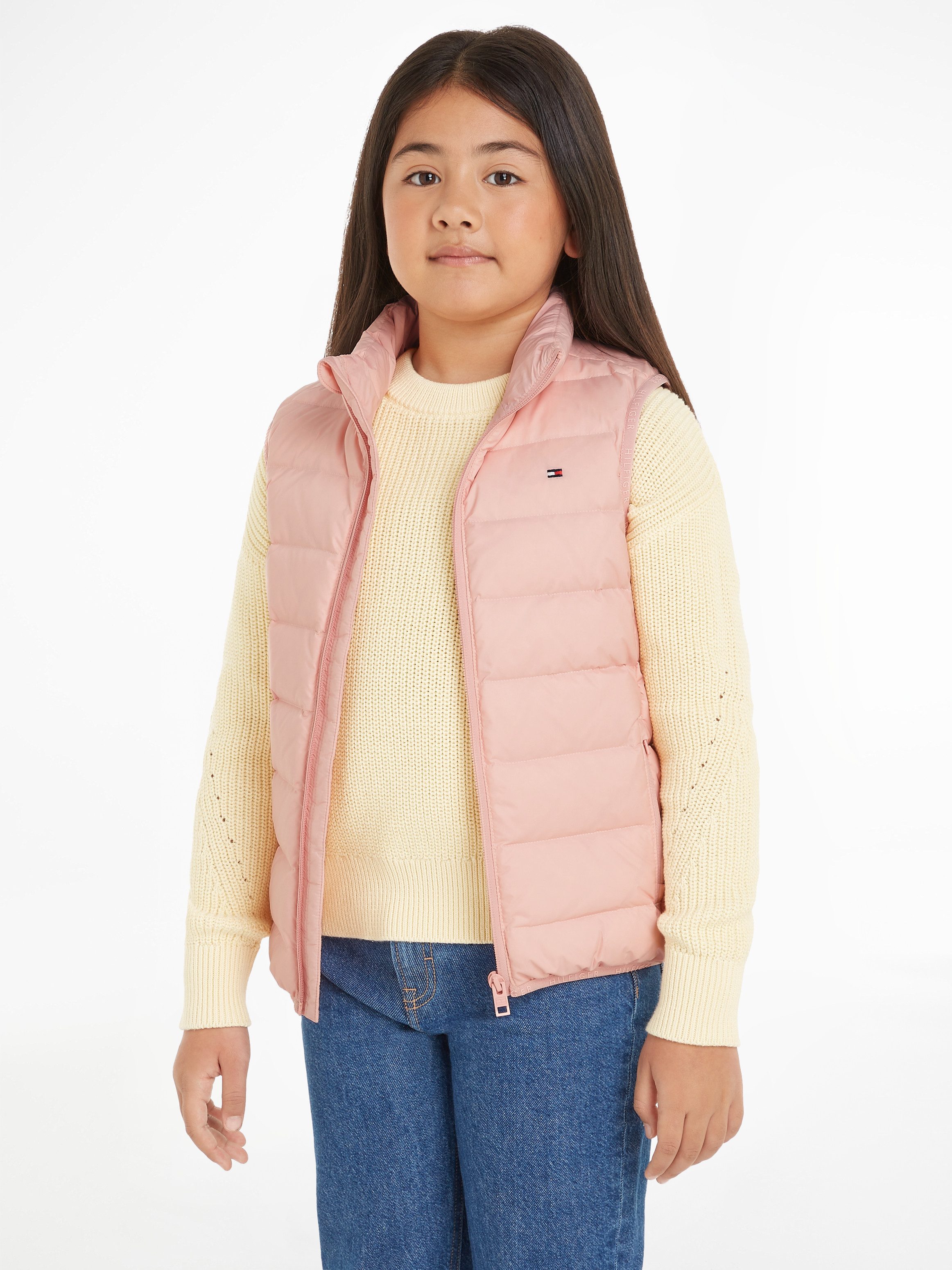 Tommy Hilfiger Steppweste U ESSENTIAL LIGHT DOWN VEST Kinder bis 16 Jahre mit Logostickerei
