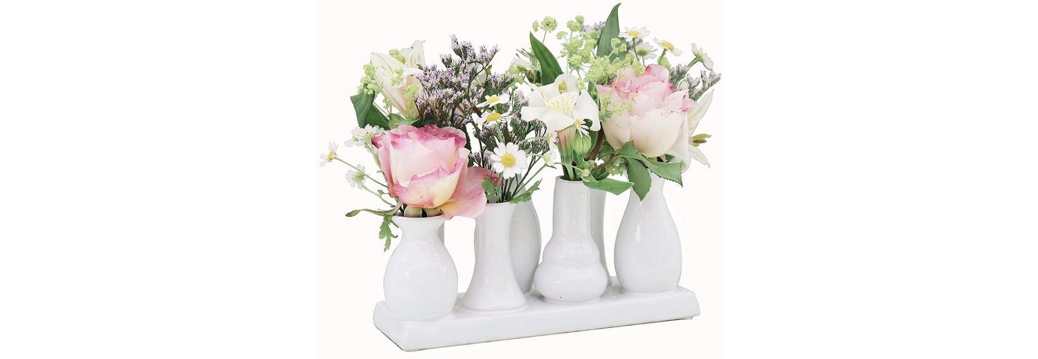 Jinfa Dekovase »Handgefertigte kleine Keramik Deko Blumenvasen« (7