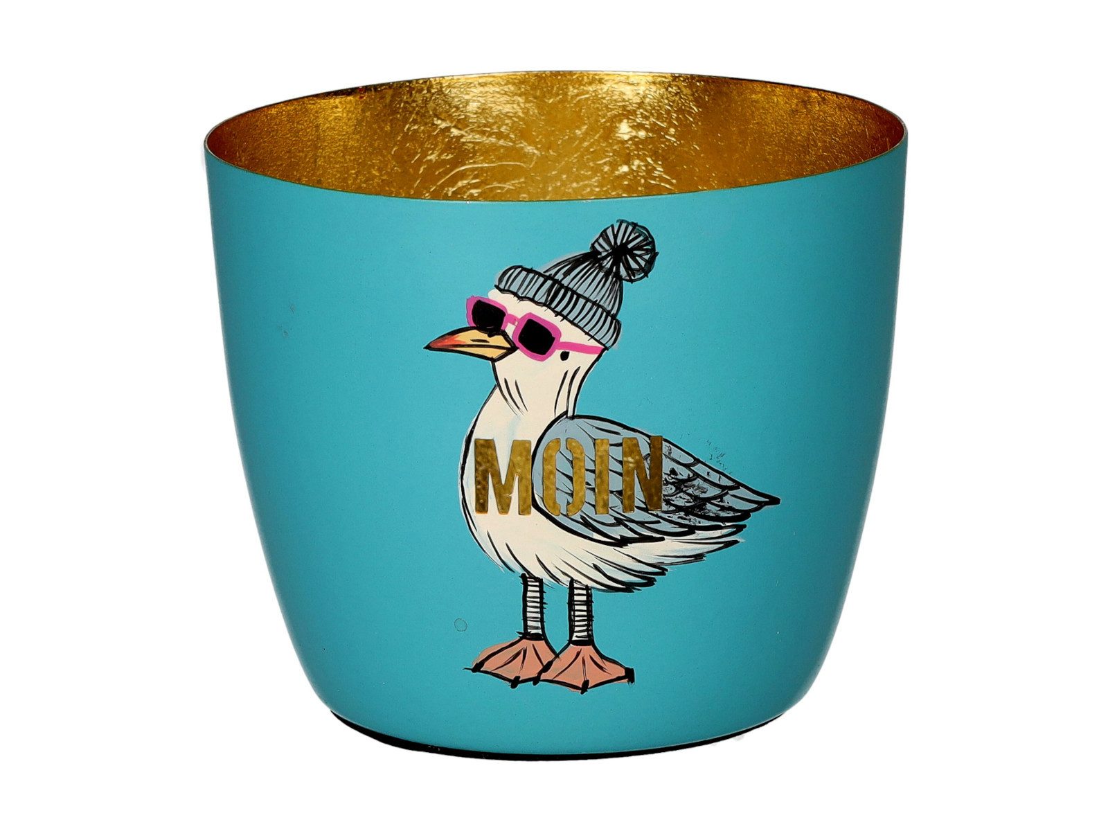 Giftcompany Windlicht Madras Windlicht M Moin türkis/gold 8,5cm