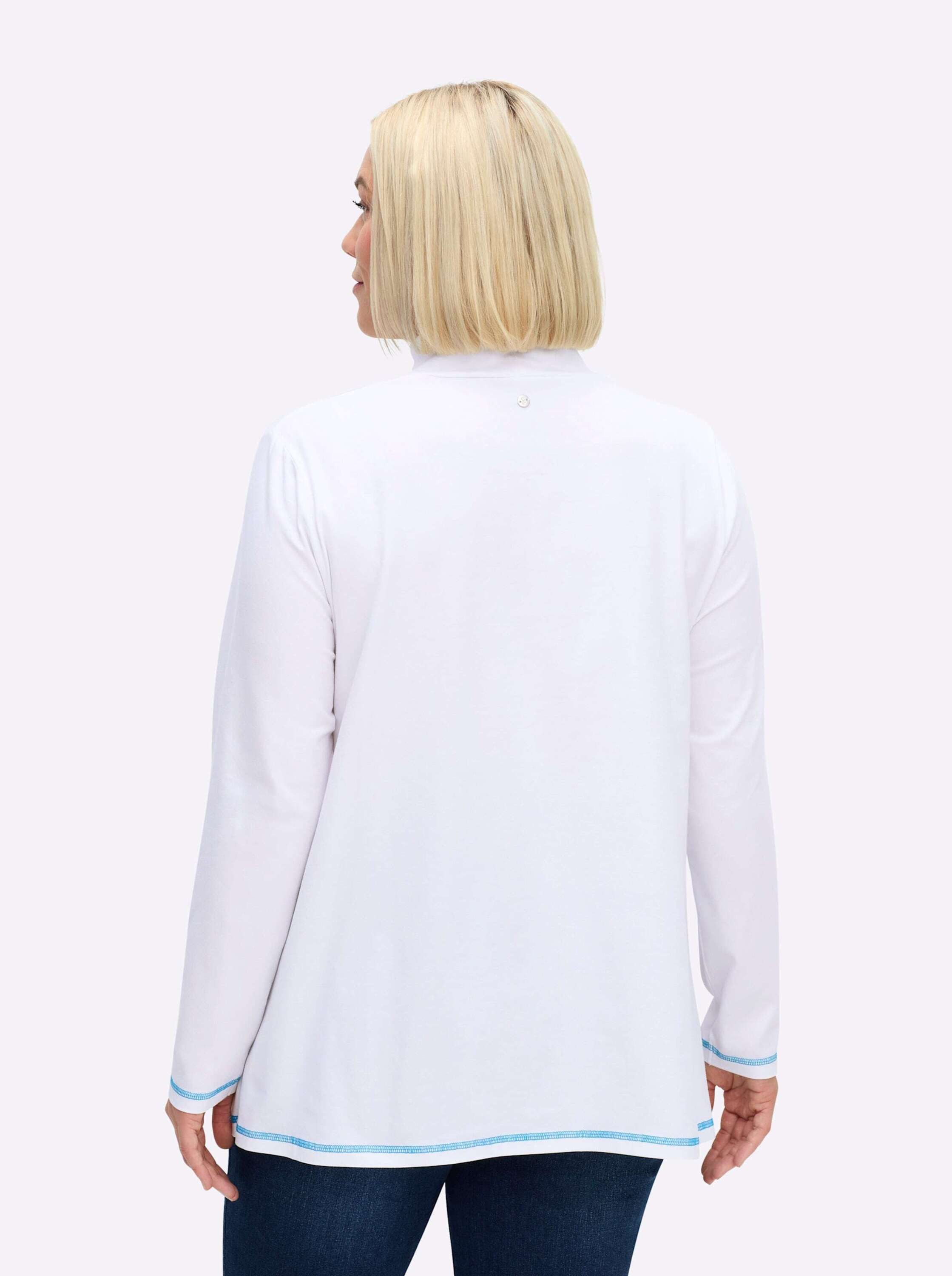 Sheego T-Shirt Rollkragen-Shirt Langarm günstig online kaufen