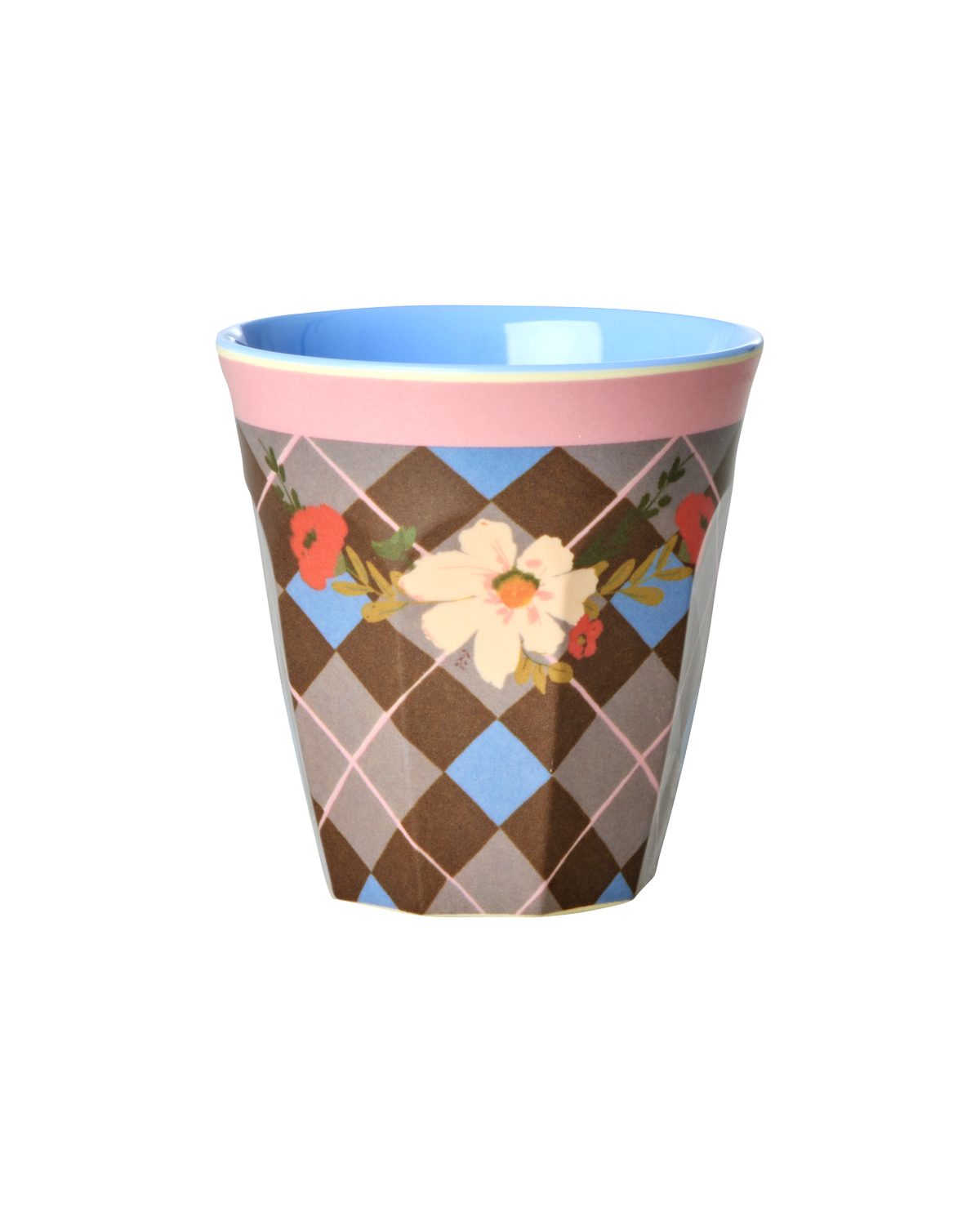 rice Kinderbecher Rice Melamin 6er-SET Becher - Pfau & Blumen Print 160ml, Melamin