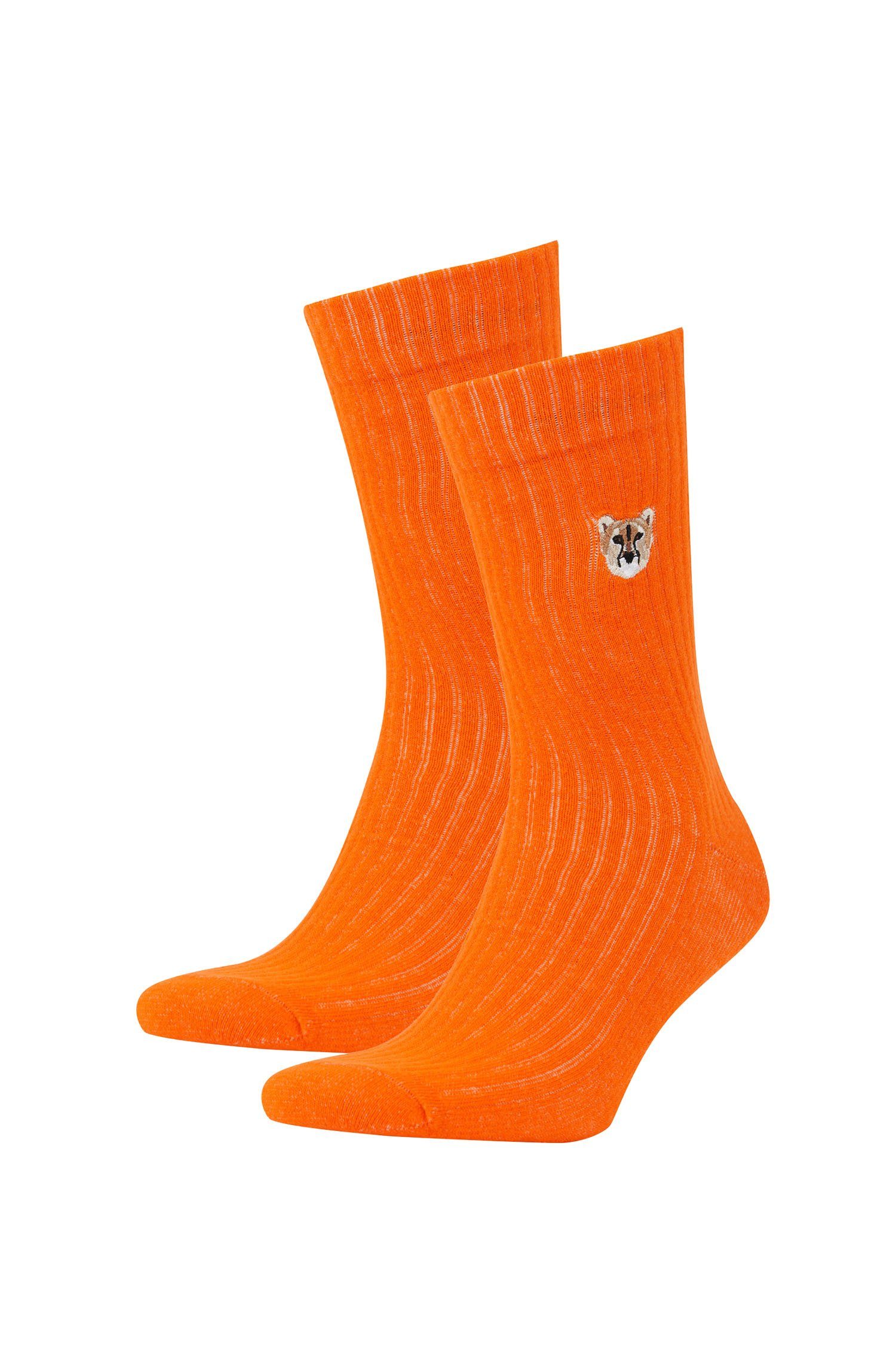 DeFacto Langsocken Langsocken HIGH CUT (2 tlg) (Packung, 2-Paar)