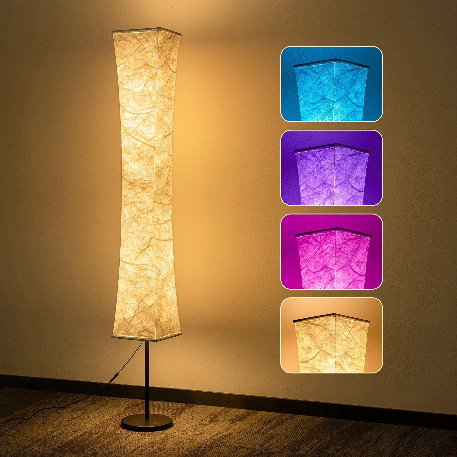 Tomons Stehlampe Dimmbar RGB mit Fernbedienung und Musiksynchronisation, LE günstig online kaufen