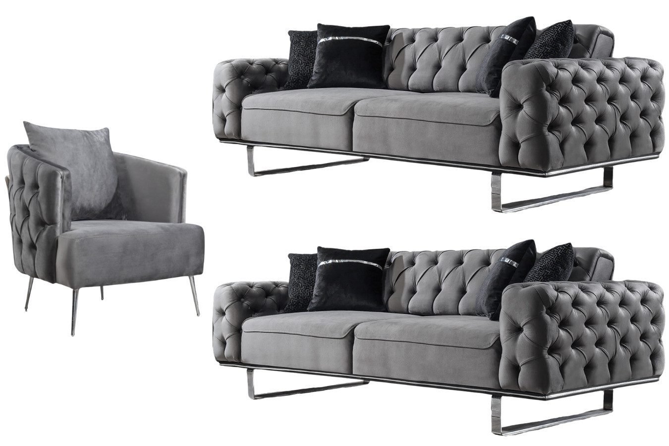 Villa Möbel Polstergarnitur Roma, (Set, 3-tlg), günstig online kaufen