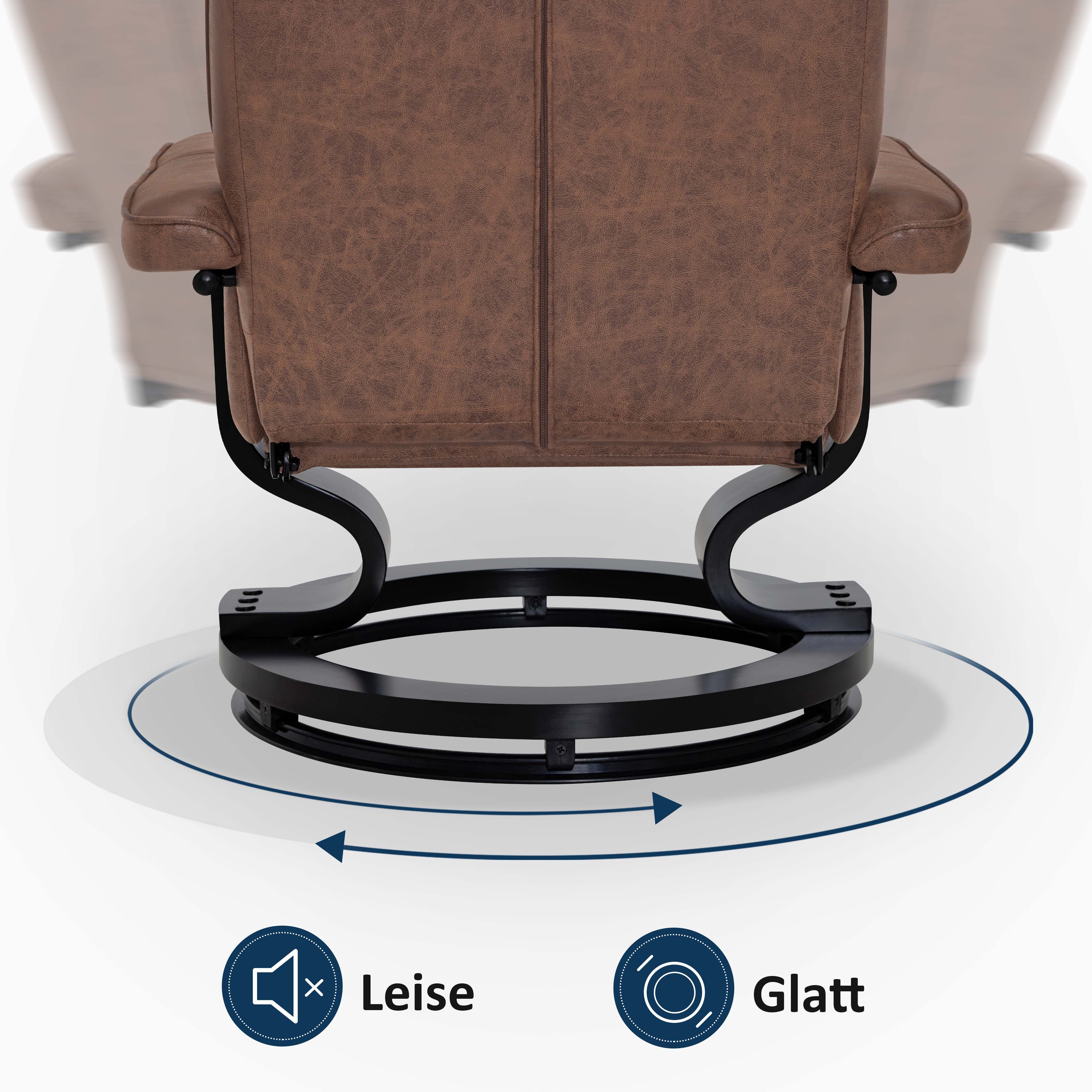 MCombo TV-Sessel M MCombo Relaxsessel mit Hocker Fernsehsessel 9019 (M MCombo Relaxsessel mit Hocker), mit Relaxfunktion – Bild 5 von 5