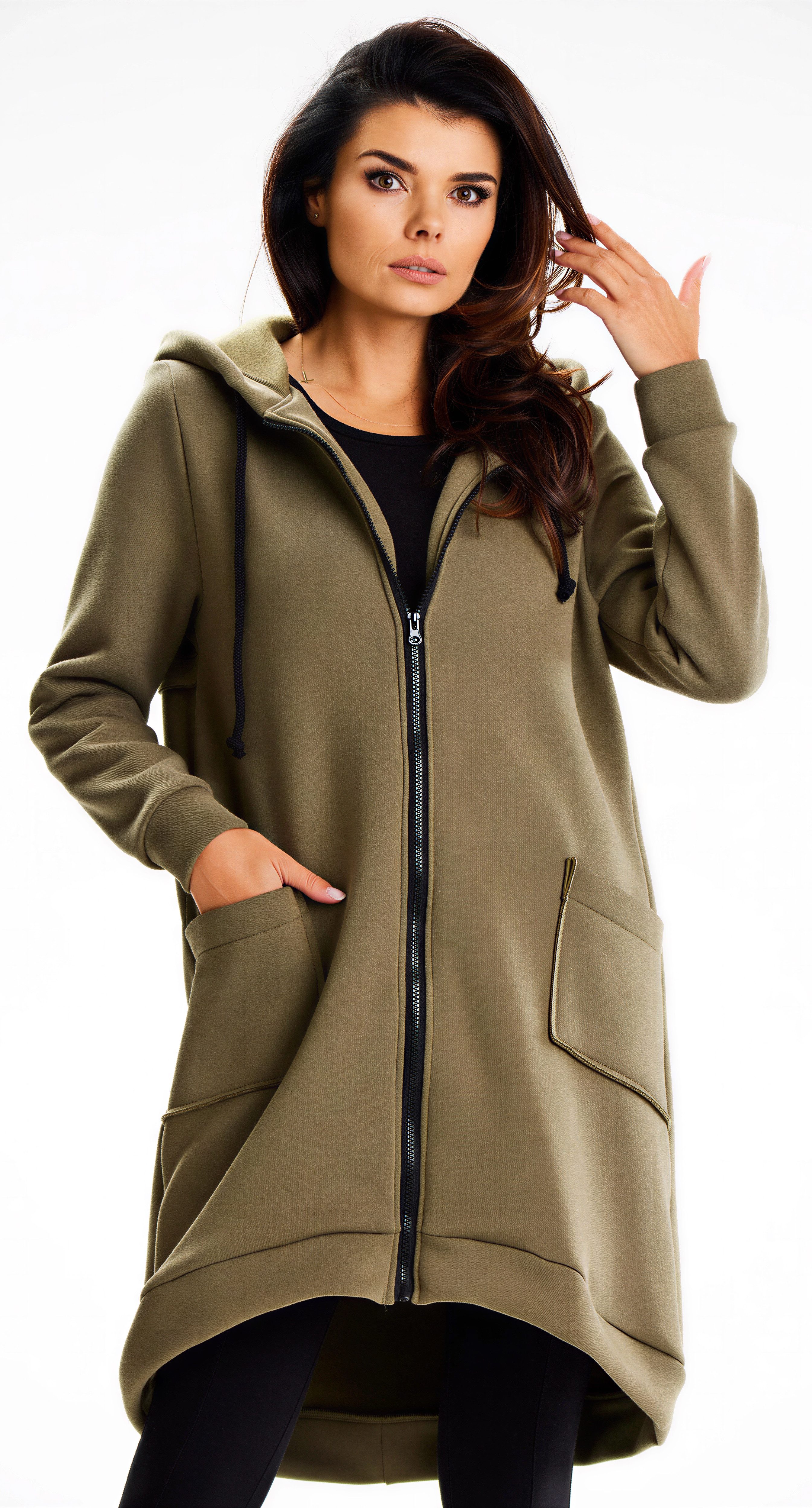 Infinite You Kapuzensweatjacke mit Reißverschluss und Taschen