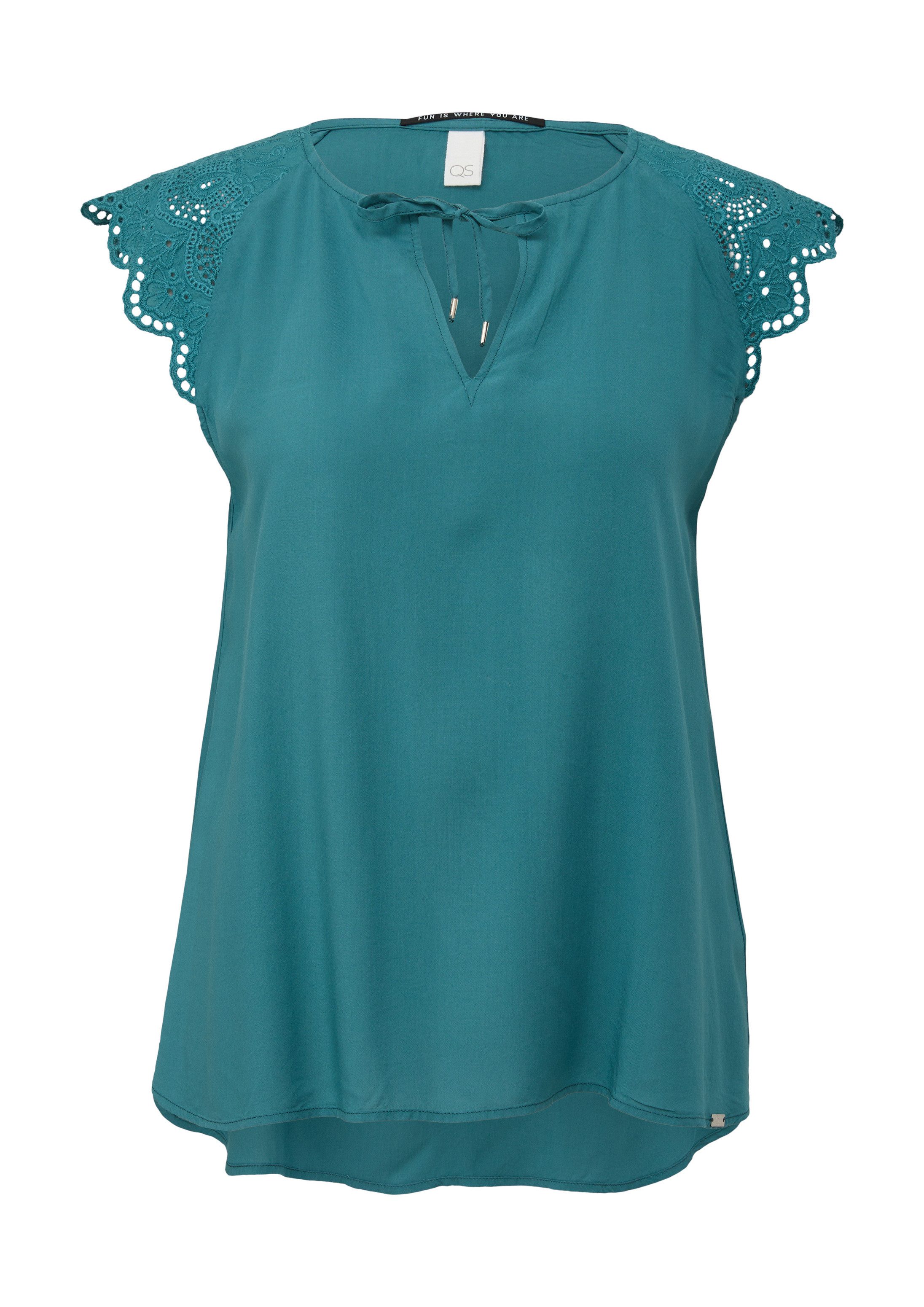 QS Blusentop Bluse Blusentop aus Viskose
