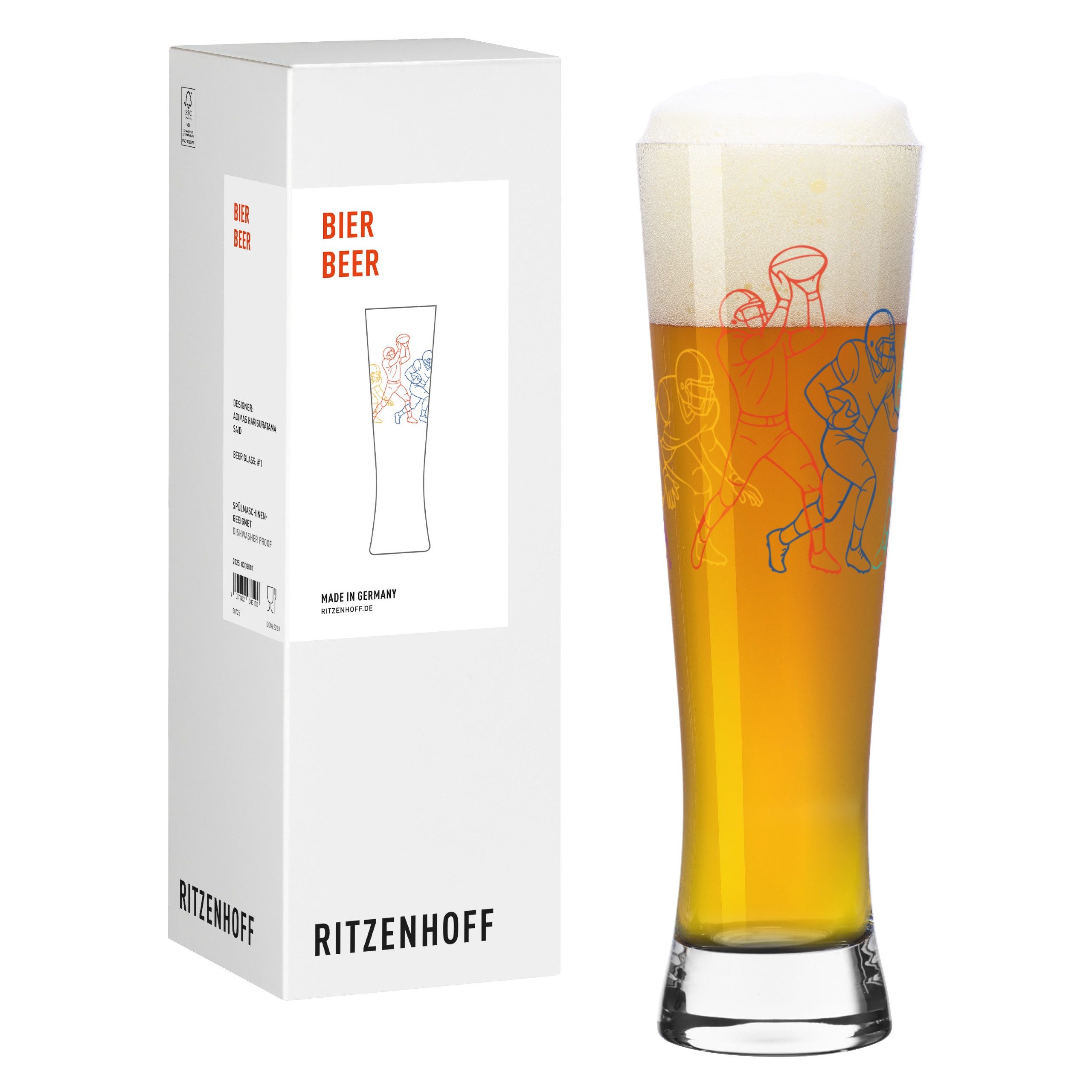 Ritzenhoff Bierglas Football