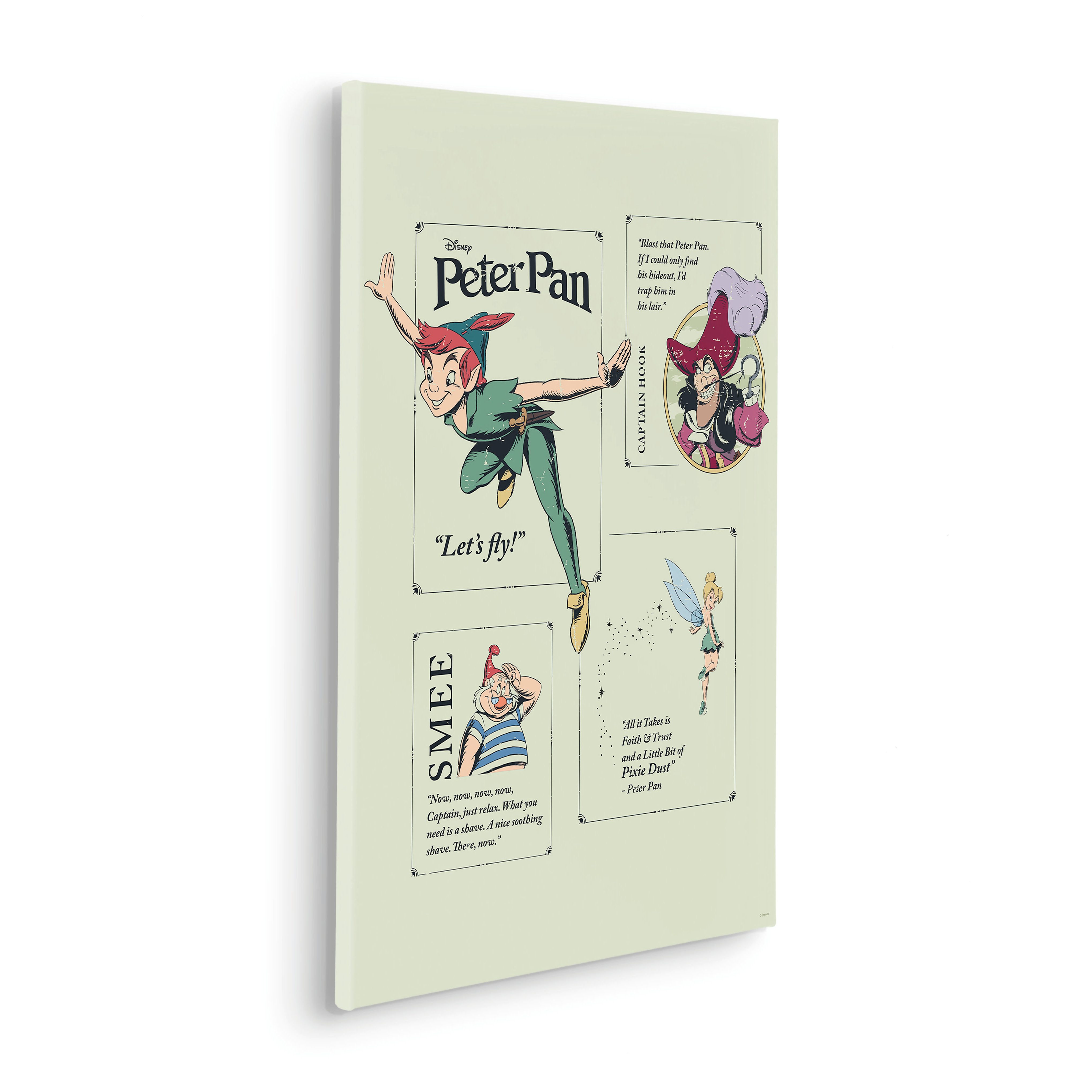 Komar Leinwandbild Peter Pan Let´s Fly!