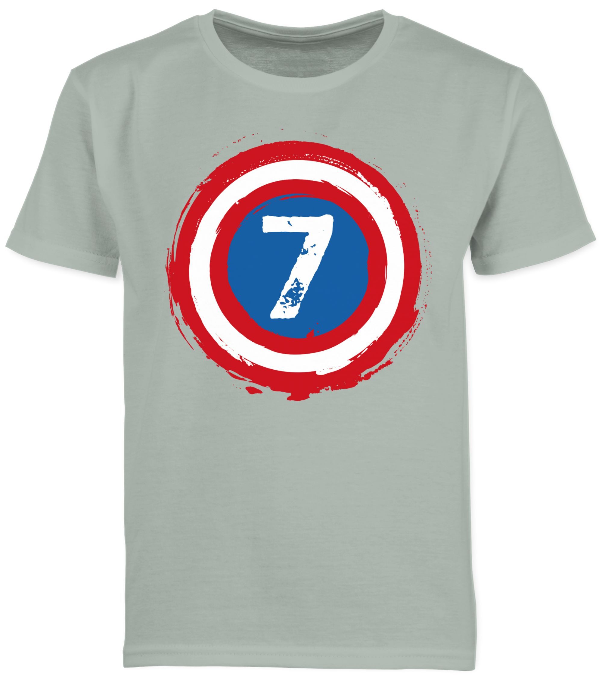 T-Shirt 7 Geburtstag Superheld Sieben