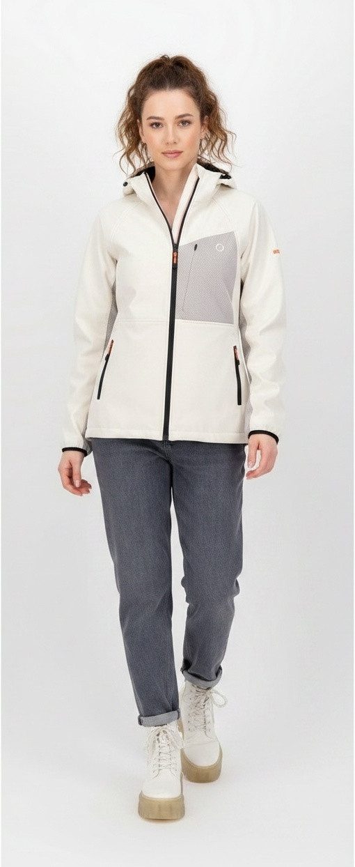 LPO Softshelljacke PAULA WMN Jacquardstrick-Einsätze