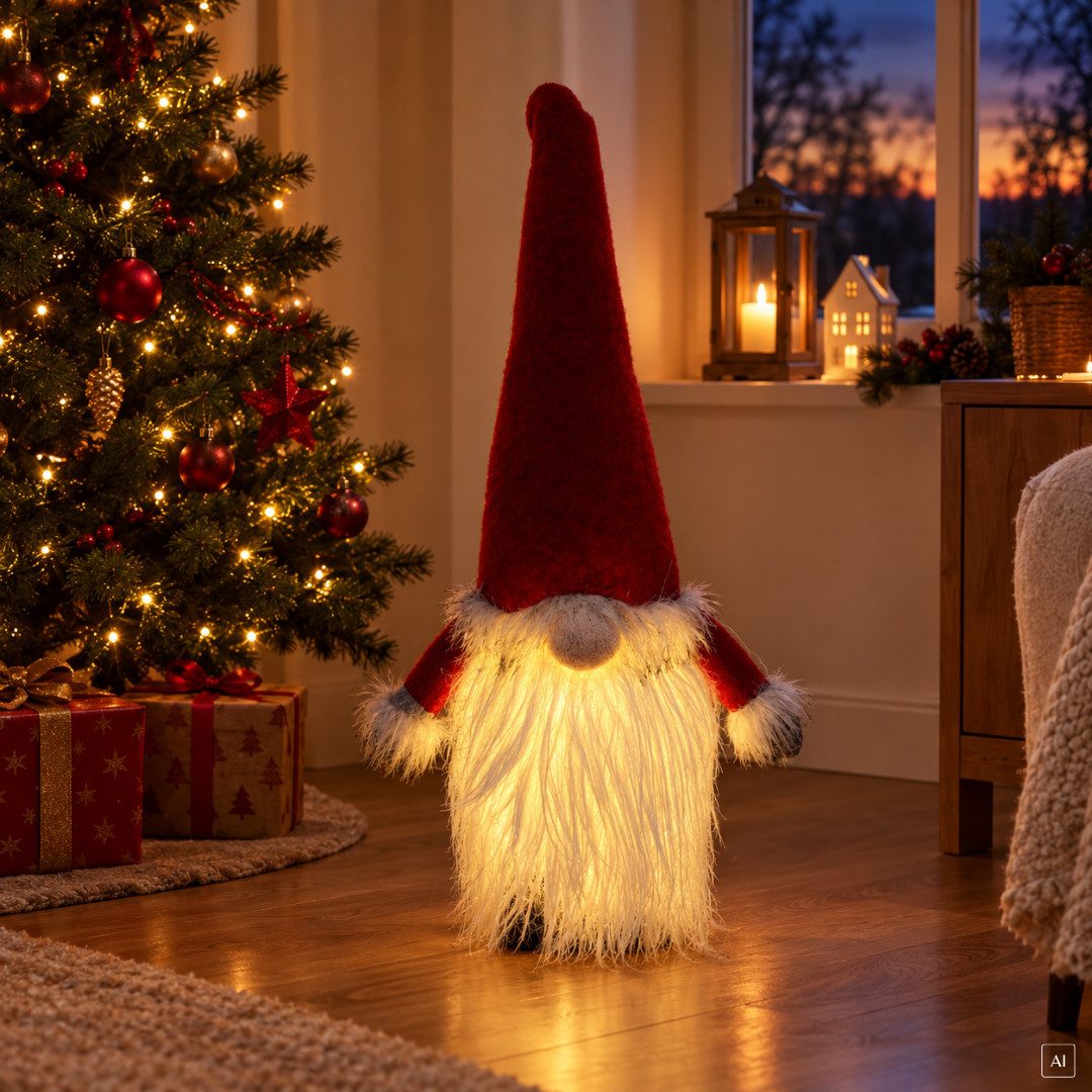 abc HOME Wichtel Weihnachten, LEDs, batteriebetrieben, 66 cm