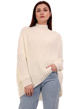 YC Fashion & Style Longpullover Oversized Pullover Grobstrick Vokuhila Sweater One Size (1-tlg) casual
