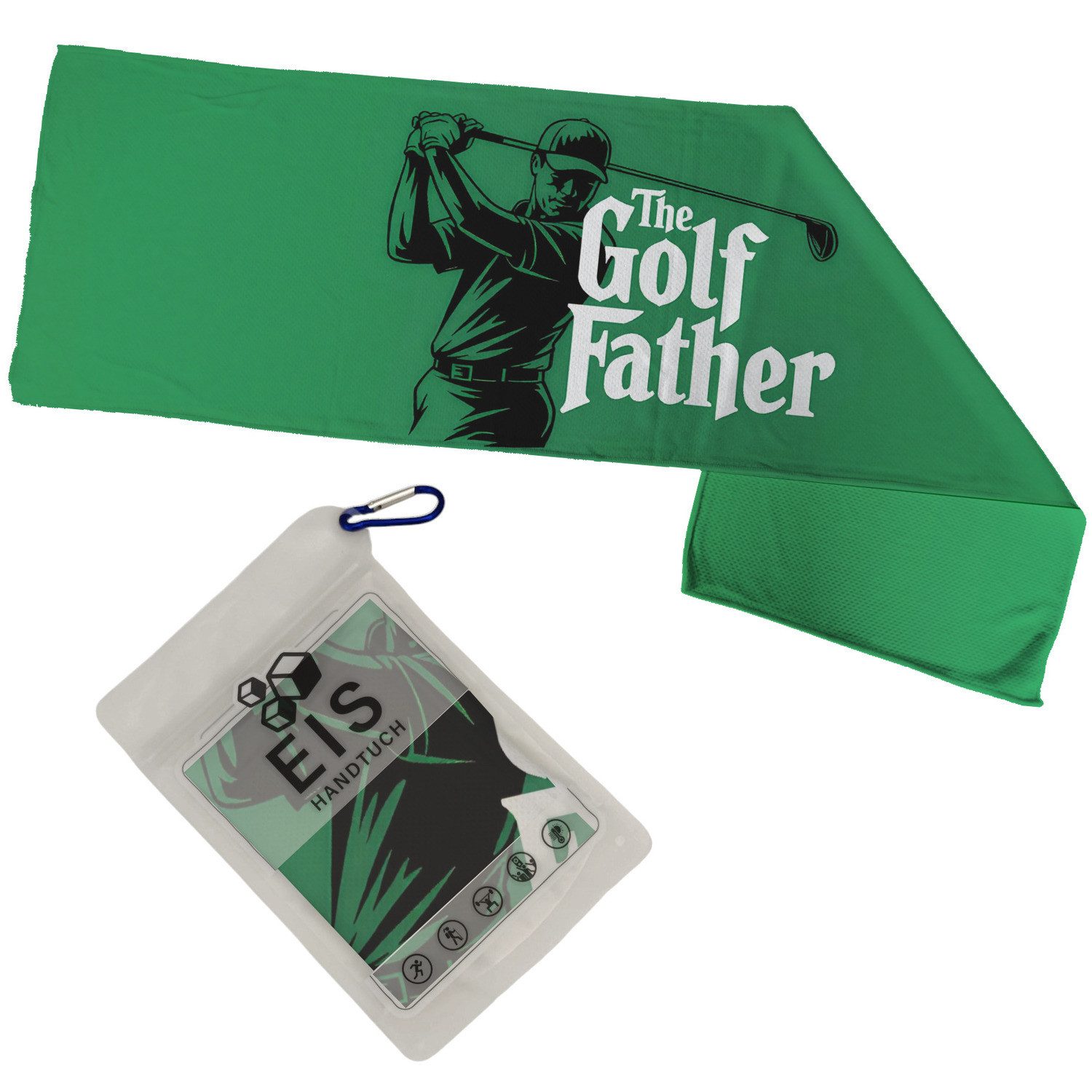 Sporthandtuch The Golf Father Eishandtuch für Golfliebhaber