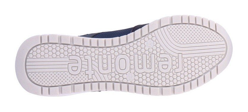 Remonte Materialmix, Sneaker dunkelblau im Fußbett Soft Foam