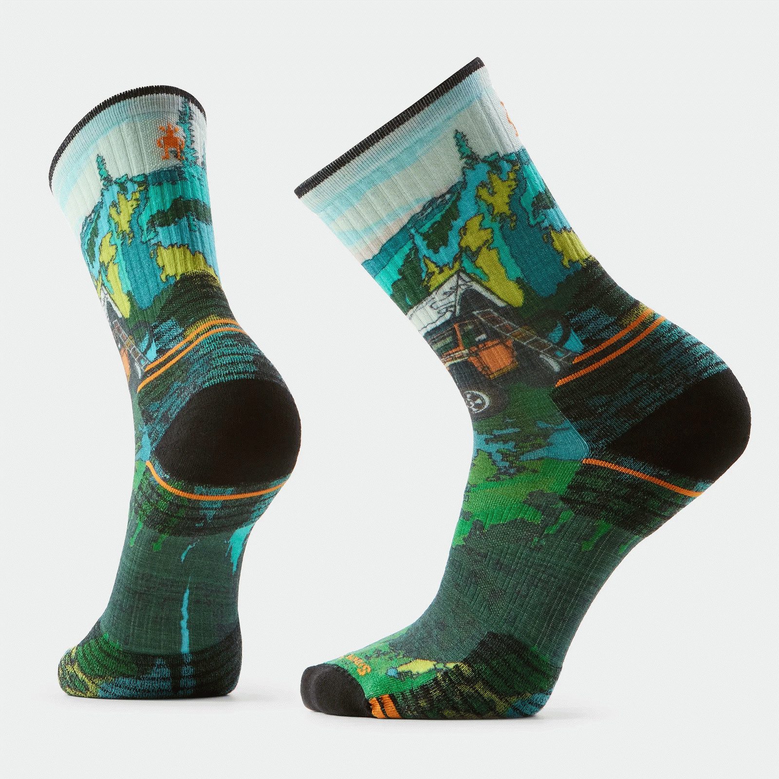 Smartwool Wandersocken Hike Targeted Cushion Trail Trekker Print Crew Socks