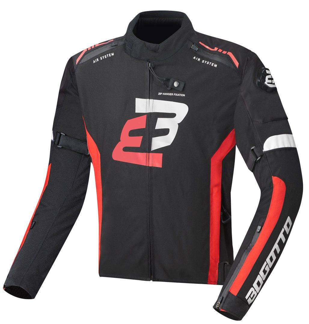 Motorradjacke Black/Red GPX wasserdichte Motorrad Textiljacke Bogotto