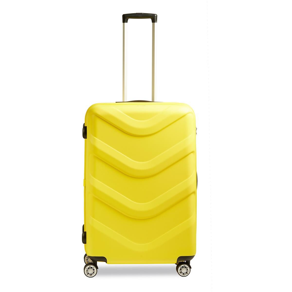 Stratic Hartschalen-Trolley Stratic Arrow 2 Hartschalen-Koffer M 65 cm gelb, 4 Rollen