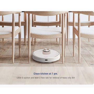 VIOMI Saugroboter Robot Vacuum Cleaner SE Saugroboter mit Wischfunktion 12 LDS 2.200 Pa, 33 W, beutellos, Intelligenter Wassertank, Staubsauger App für iOS und Android