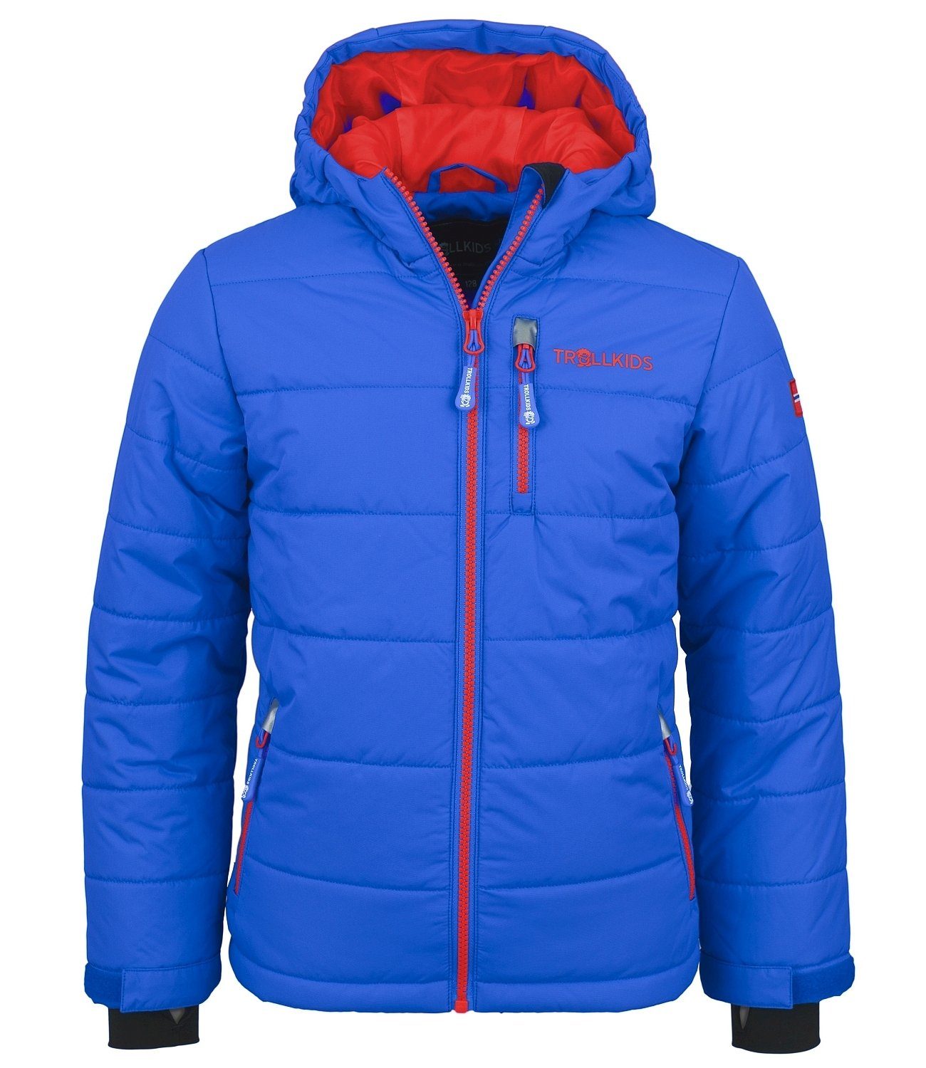 TROLLKIDS Winterjacke Hemsedal Wasserdicht Mittelblau/Rot