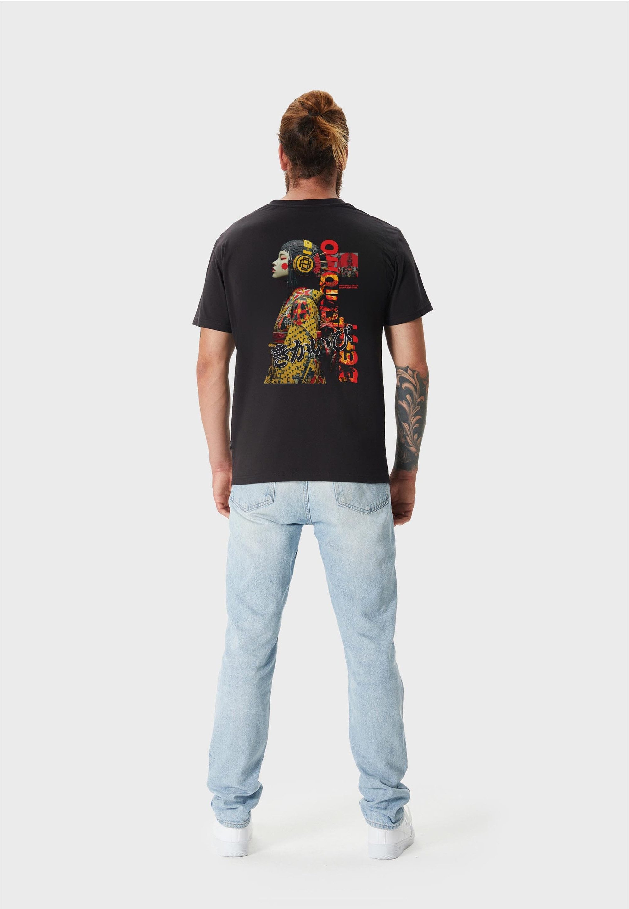 Oldskull T-Shirt Asian Kimono Beat mit fernöstlichem Motiv