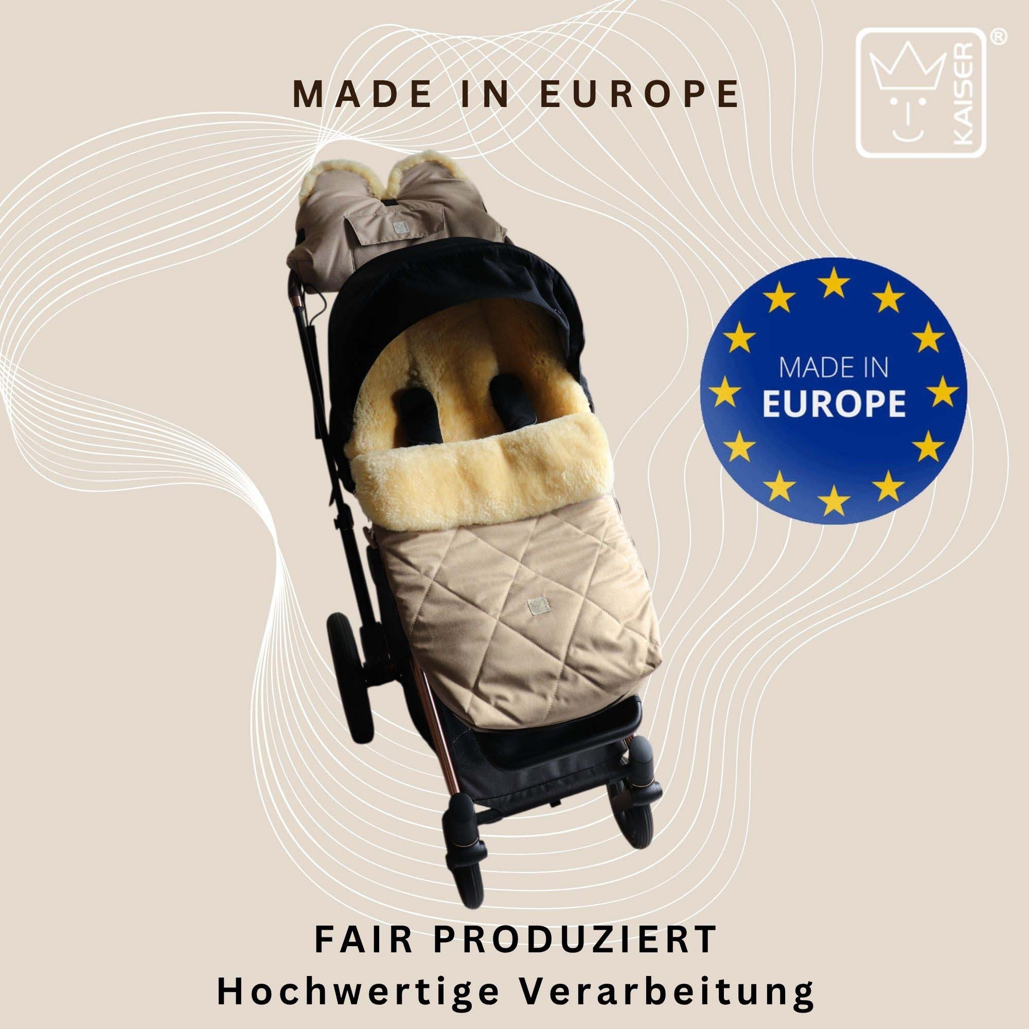 Kaiser Fußsack Coosy Lammfell Kinderwagen Fußsack – Bild 3 von 5