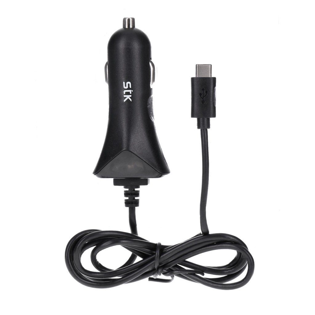 STK KFZ-Ladegerät USB-C Anschluß 5V 2,4A 1m schwarz KFZ Adapter