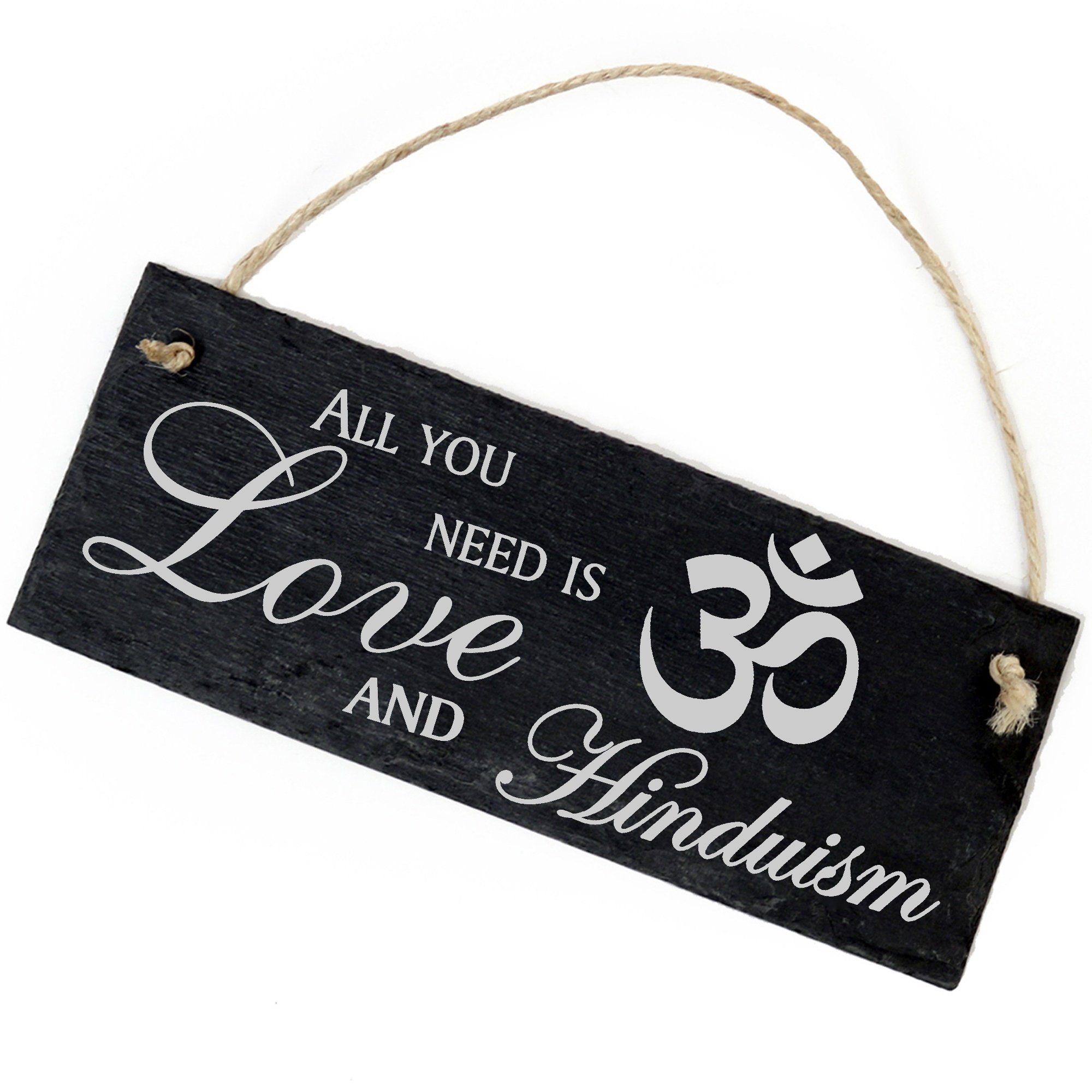 Dekolando Hängedekoration Hinduismus 22x8cm All you need is Love and Hinduism