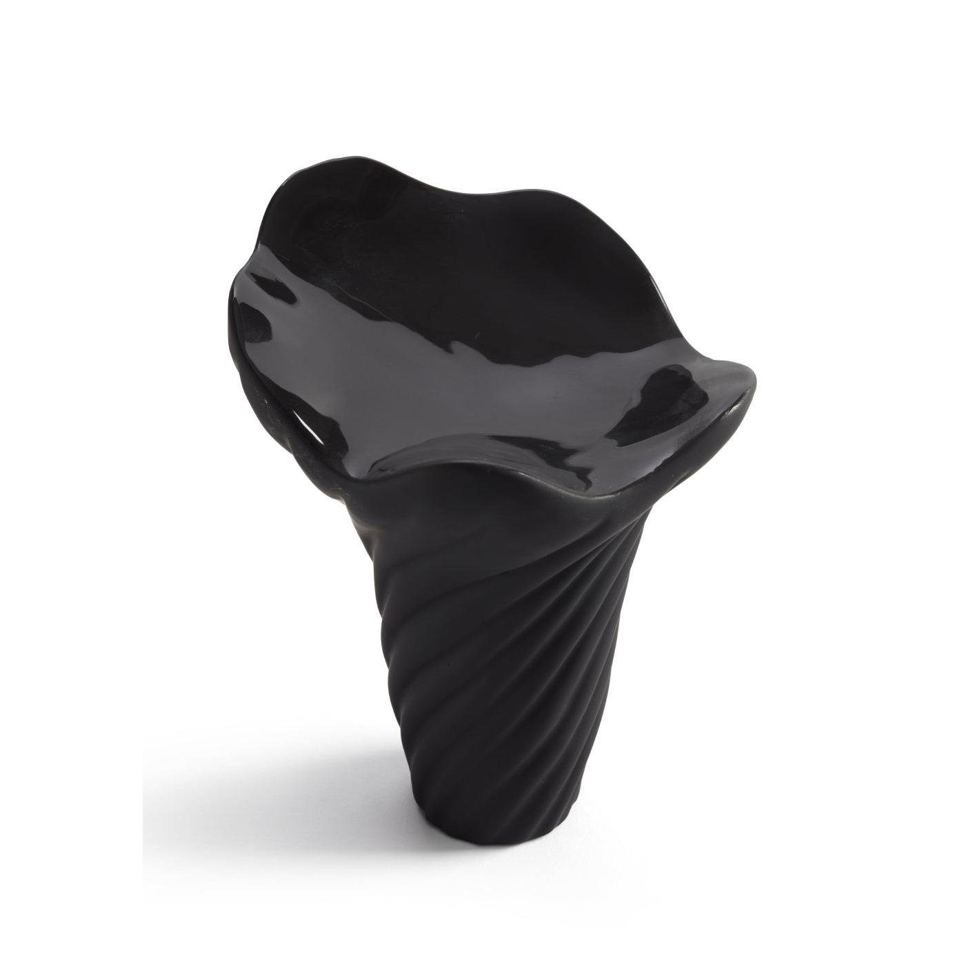Cooee Design Dekovase Vase Fungi Schwarz (17 cm)