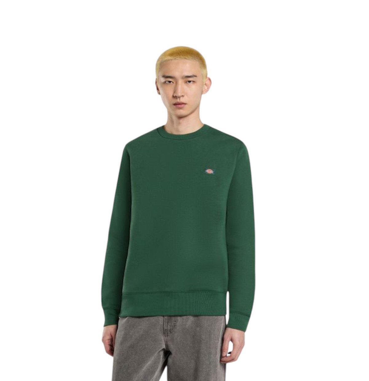 Dickies Sweater Oakport (1-tlg., kein Set) Ikonisches, gewebtes Dickies-Logo auf der Brust