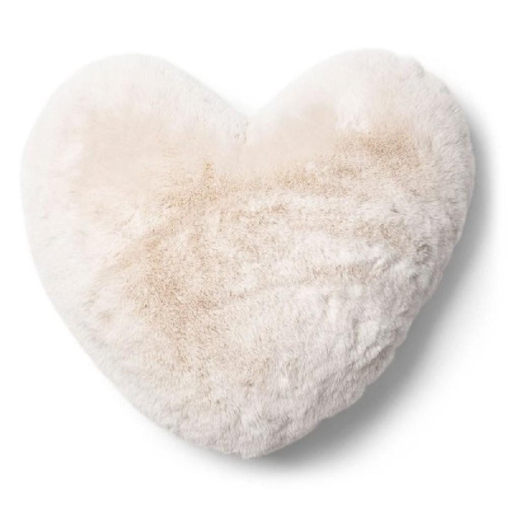 Rivièra Maison Kissenhülle Kissen Herz Heather Heart Faux Fur Pillow günstig online kaufen
